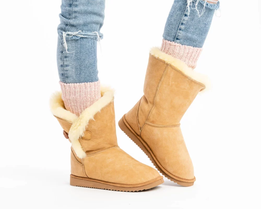 Leather Snow Boots - Insulated