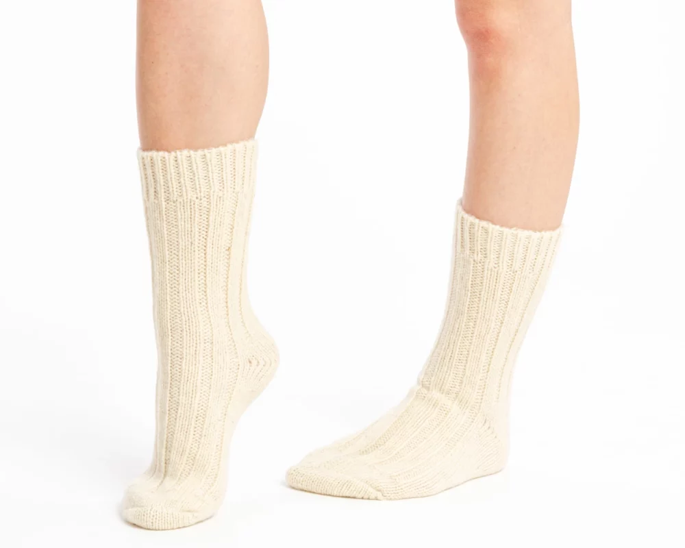 Alpaca Socks – White