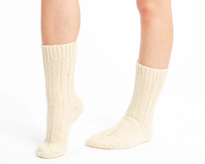 Alpaca Socks – White