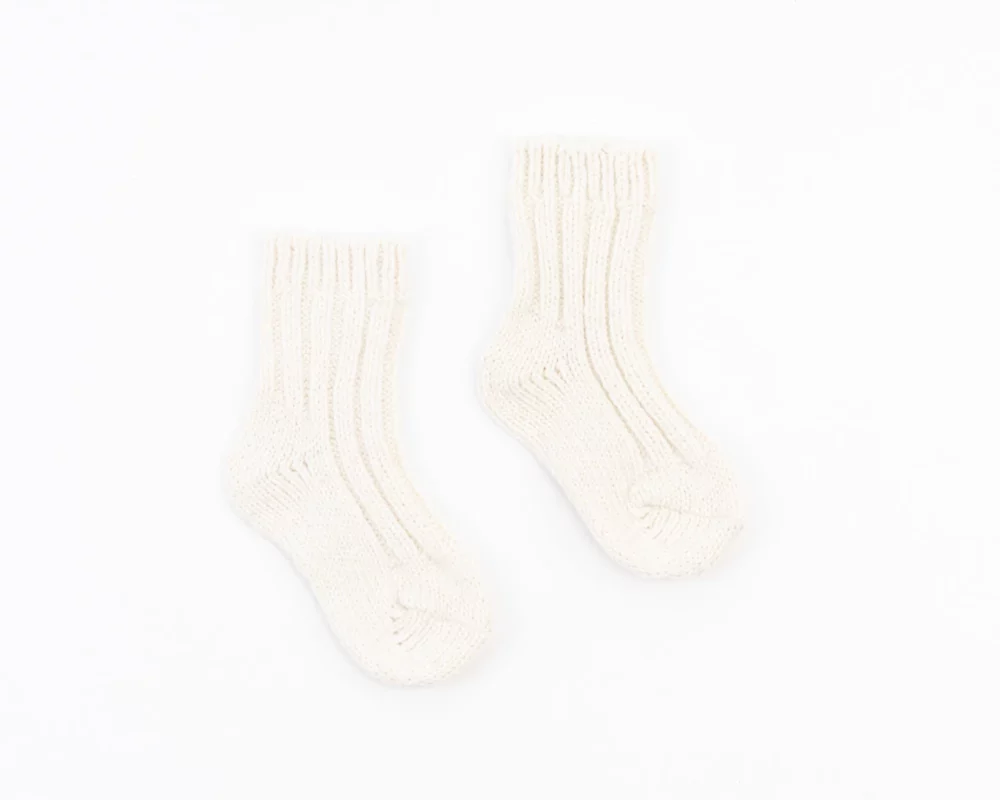 Children's Merino Socks - White 2