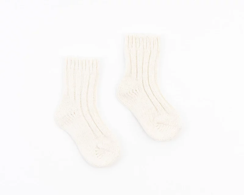 Children's Merino Socks - White 2