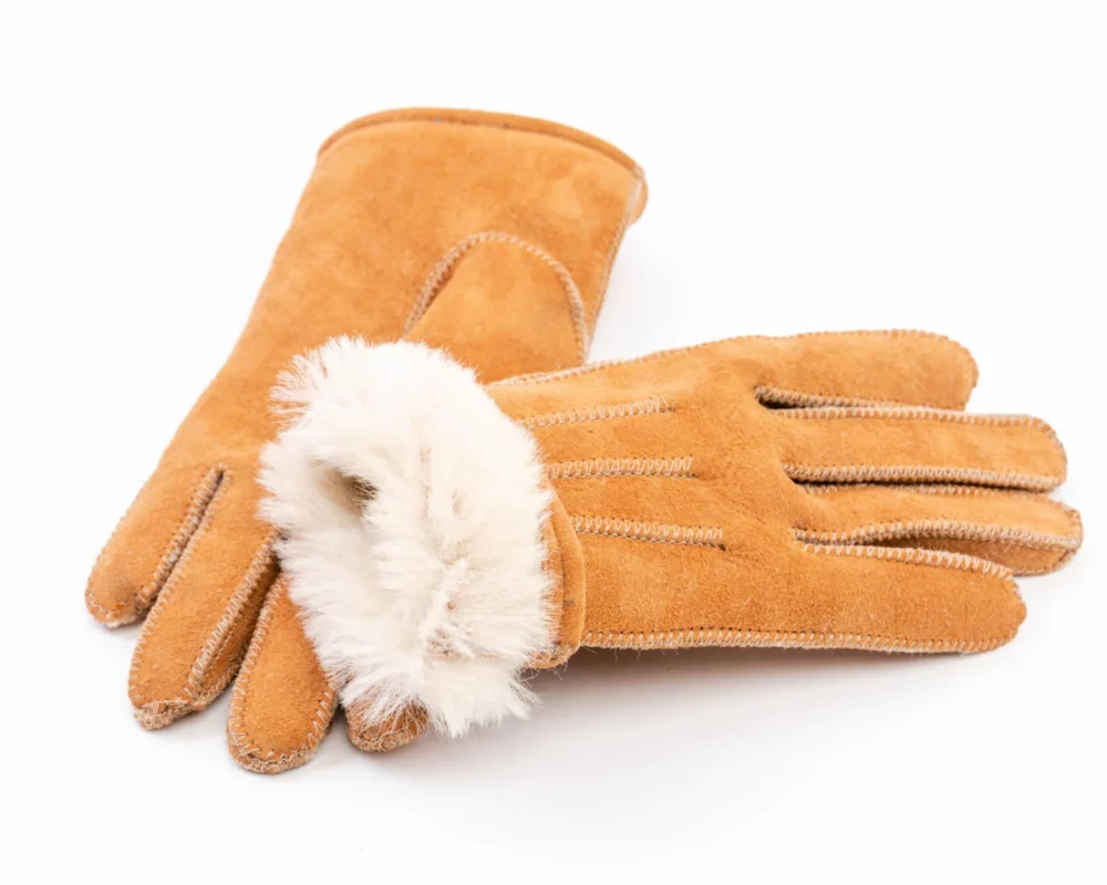 Leather Gloves – Beige 2