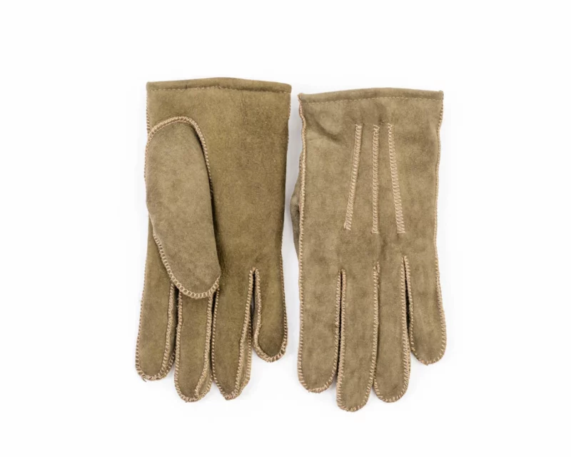 Leather Gloves – Olive