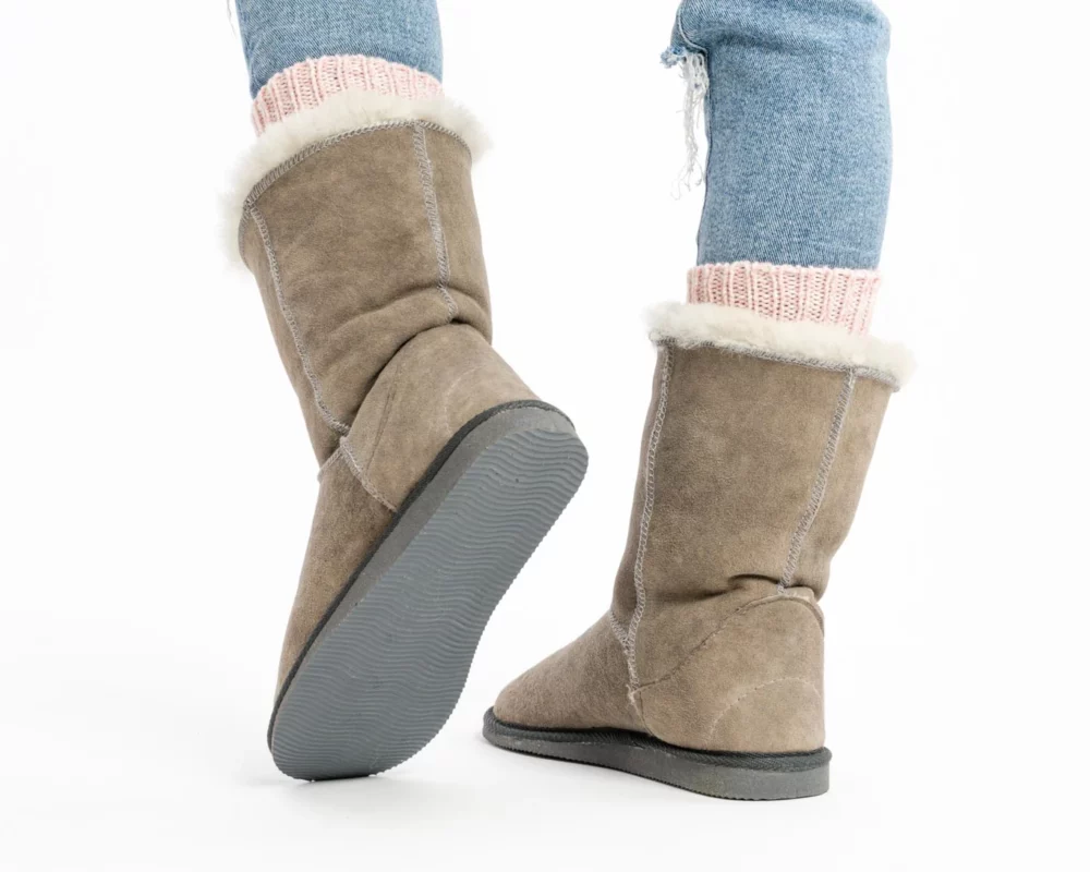 Leather Snow Boots – Ash Gray 3