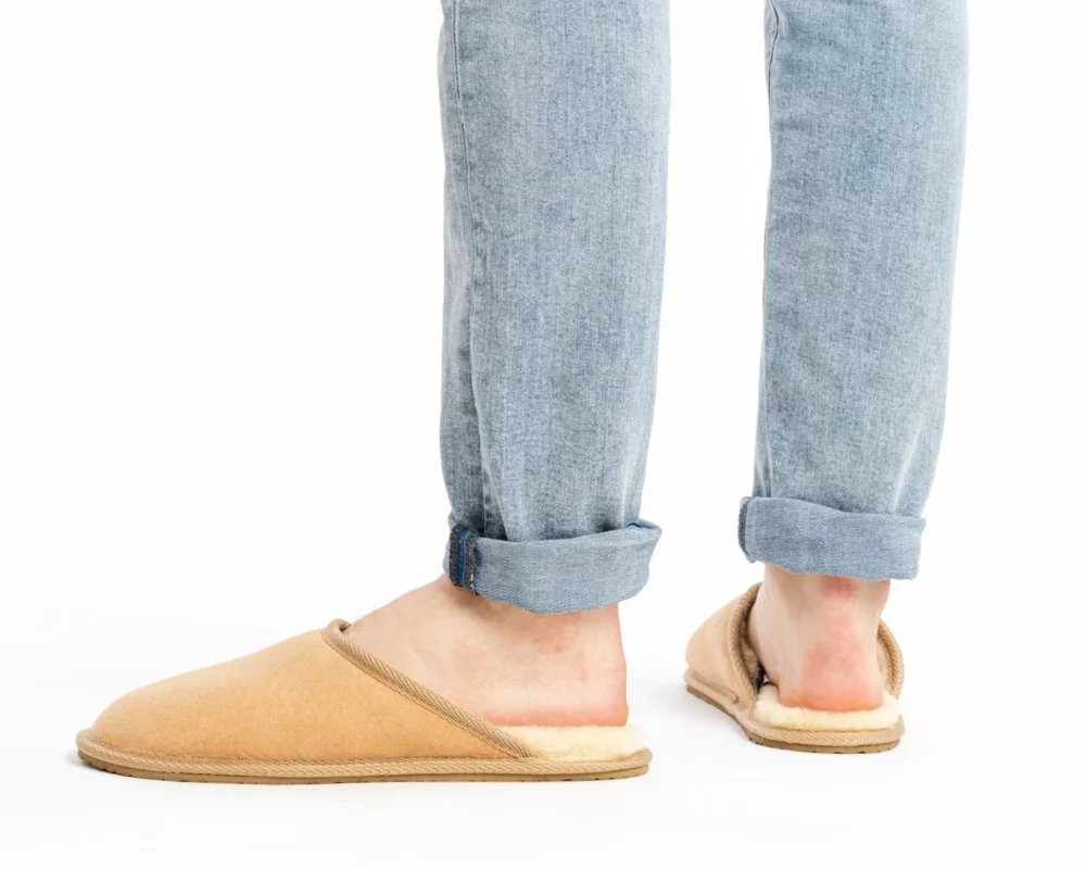 Men’s Leather Slippers – Insulated 2
