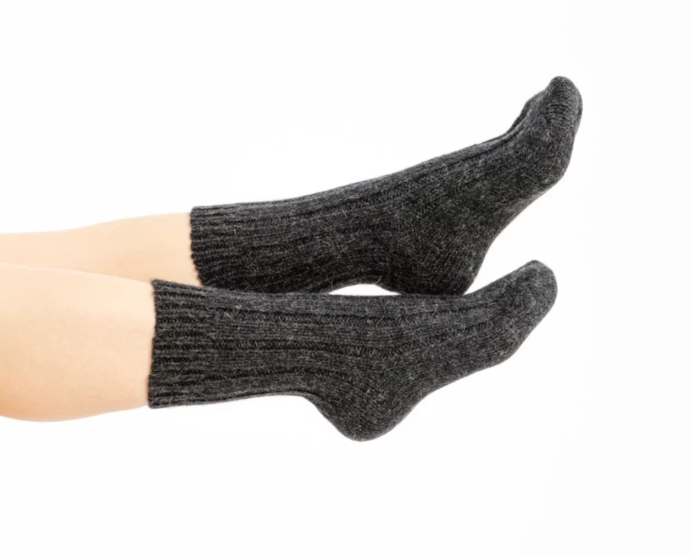 Merino Wool Socks - Black 2