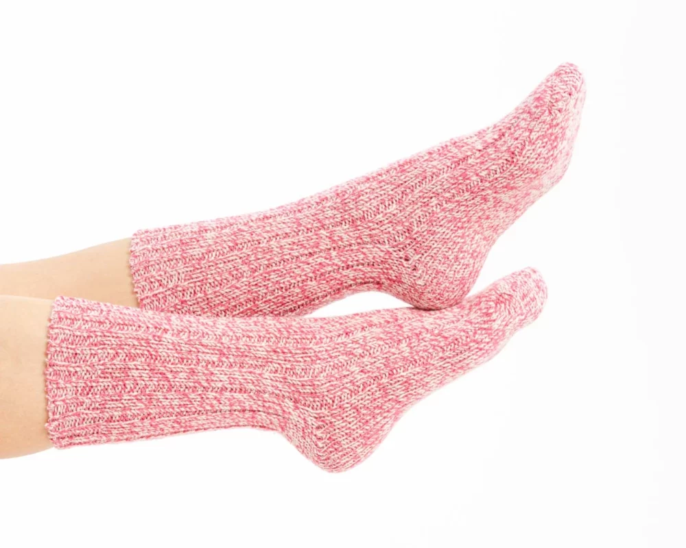 Merino Wool Socks - Dark Pink 2