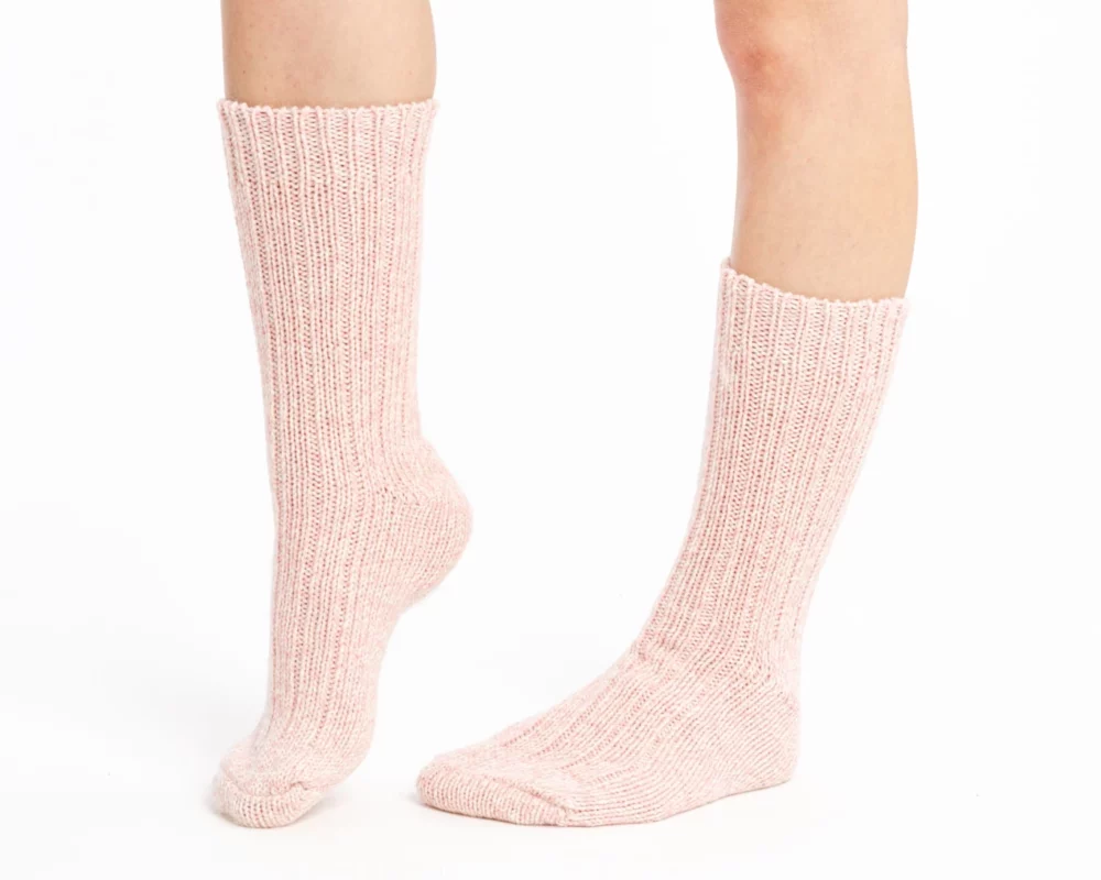 Merino Wool Socks - Light Pink