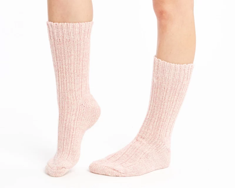 Merino Wool Socks - Light Pink