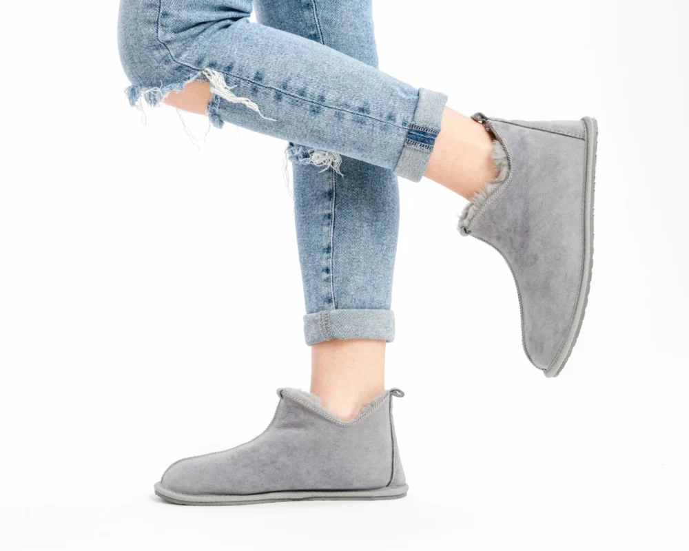 Sheepskin House Slippers – Ash 2