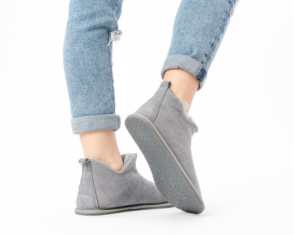 Sheepskin House Slippers – Ash 3