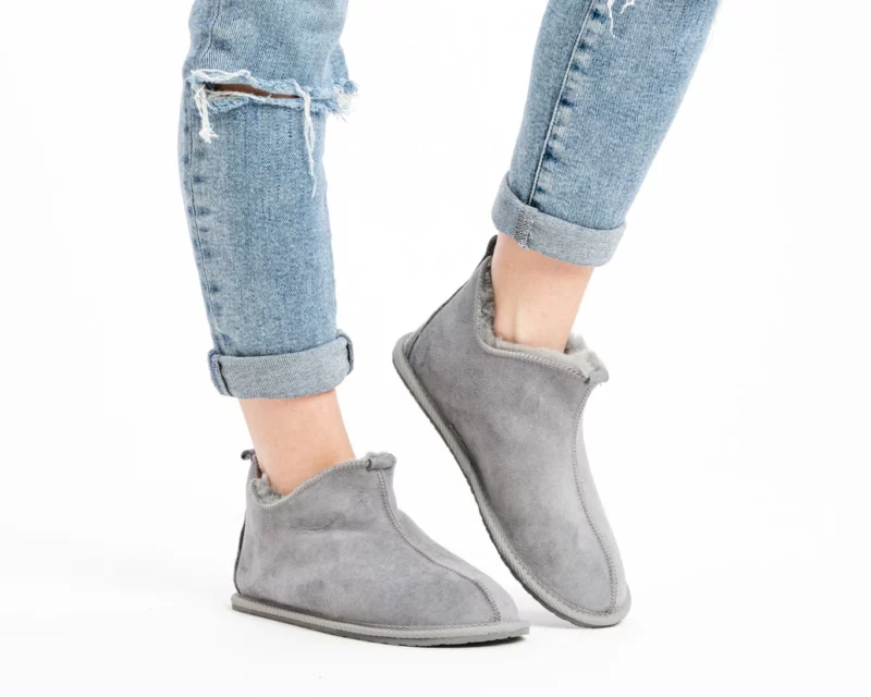 Sheepskin House Slippers – Ash
