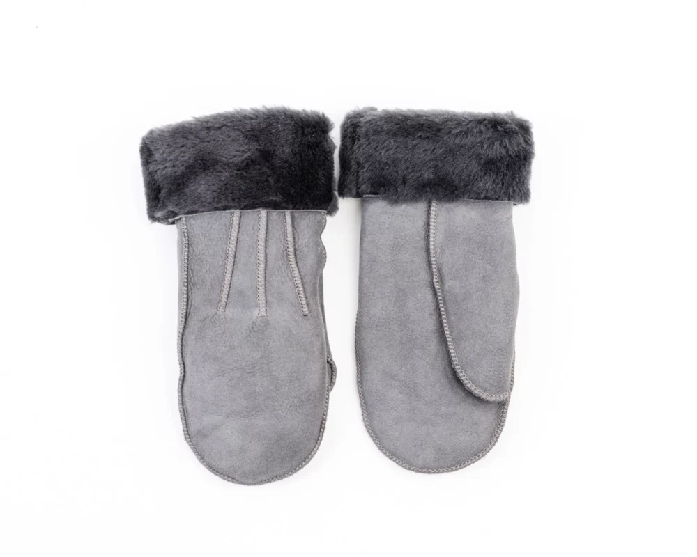 Sheepskin Mittens – Gray