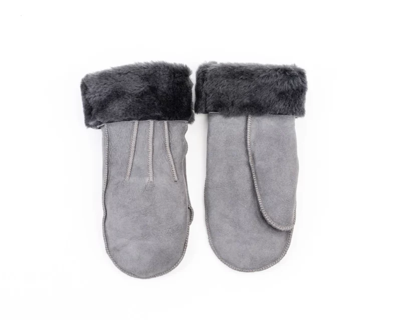 Sheepskin Mittens – Gray
