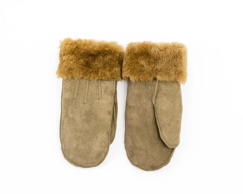 Sheepskin Mittens – Olive