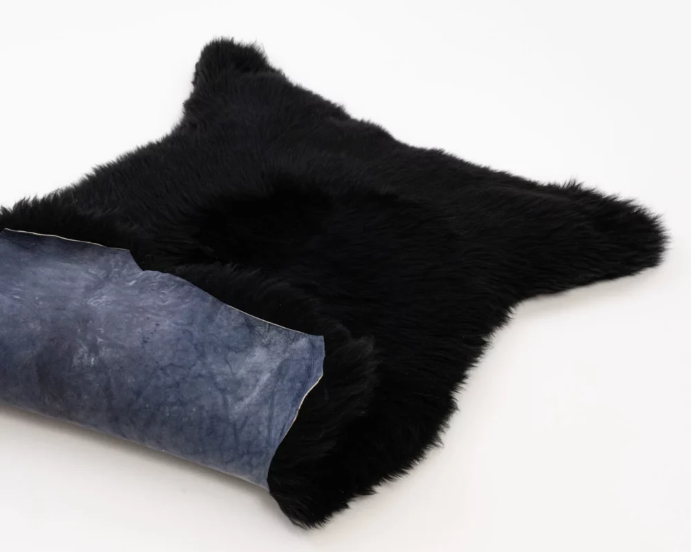 Sheepskin Rug - Dyed Black 2