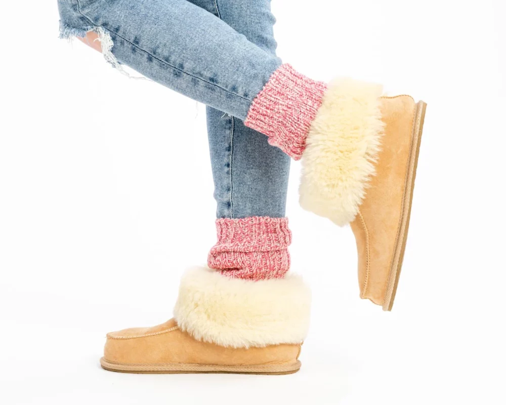 Warm Sheepskin Slippers – Insulated