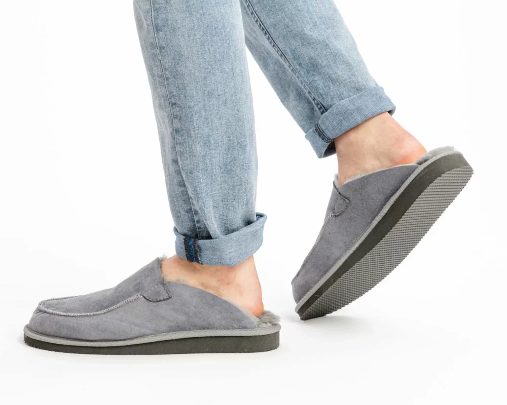 Warm Slippers Moccasins – Ash 2