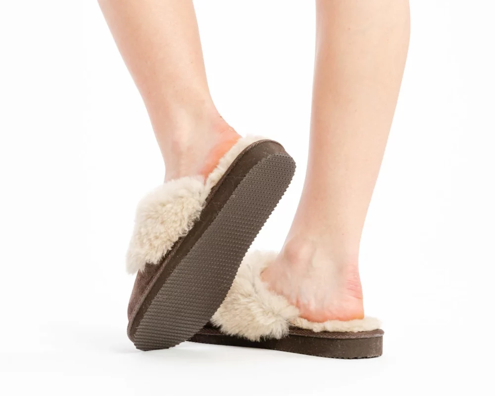 Women’s Leather Slippers – Brown 3