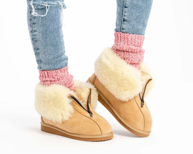 Zip up House Slippers