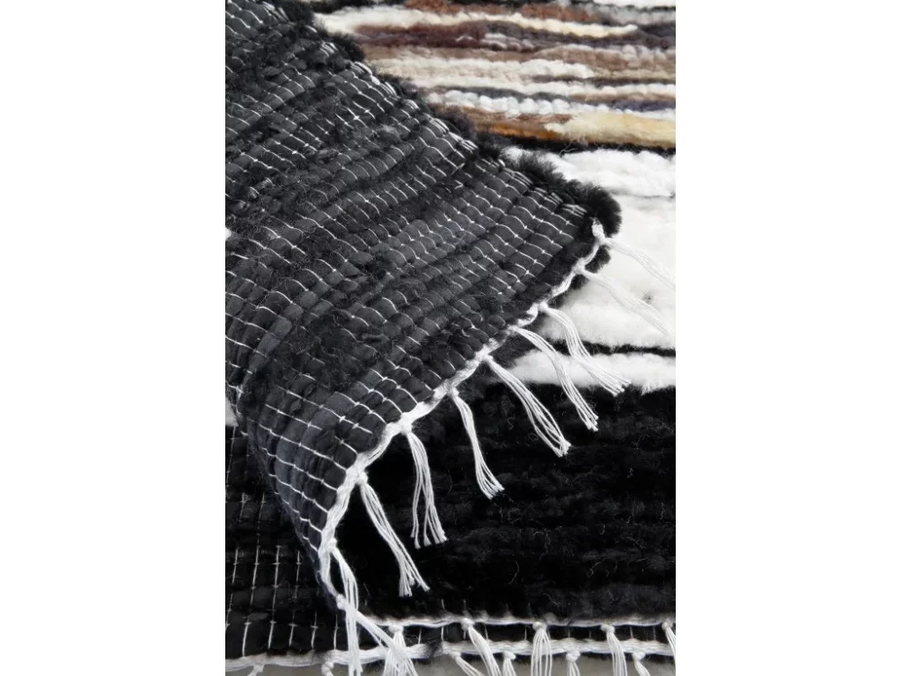 Sheepskin Carpet - Black-White