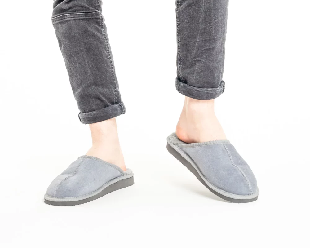 Men’s House Slippers – Gray