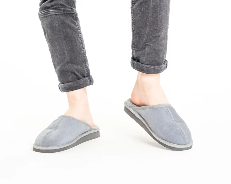 Men’s House Slippers – Gray