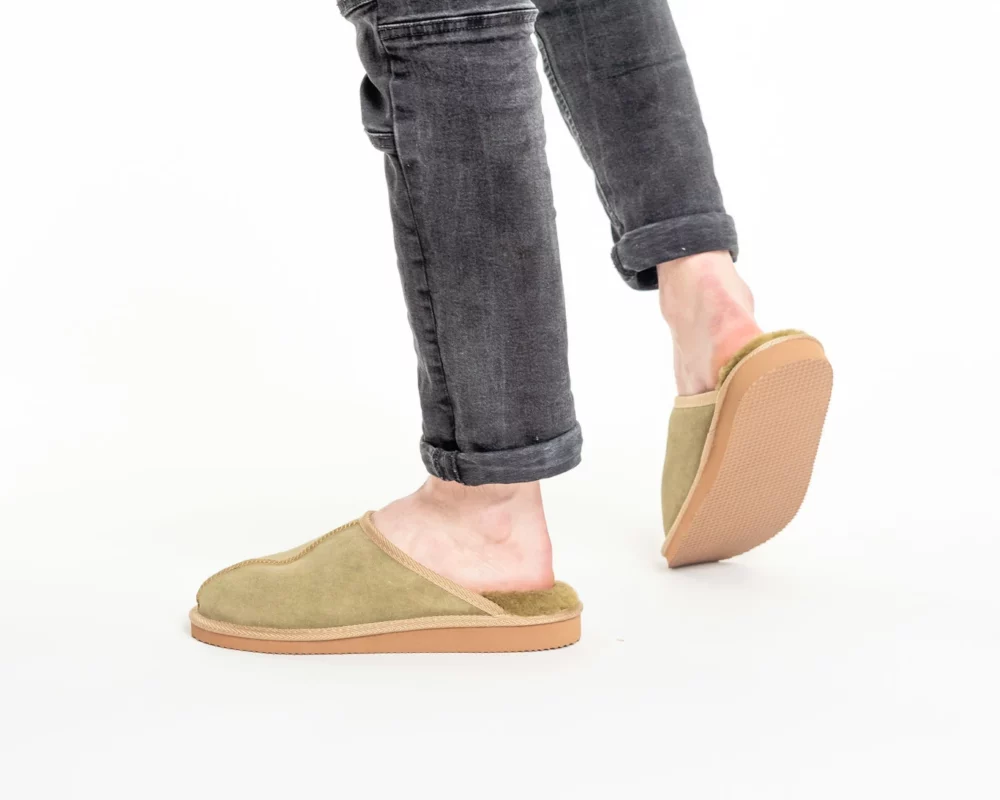Men’s House Slippers – Olive 2