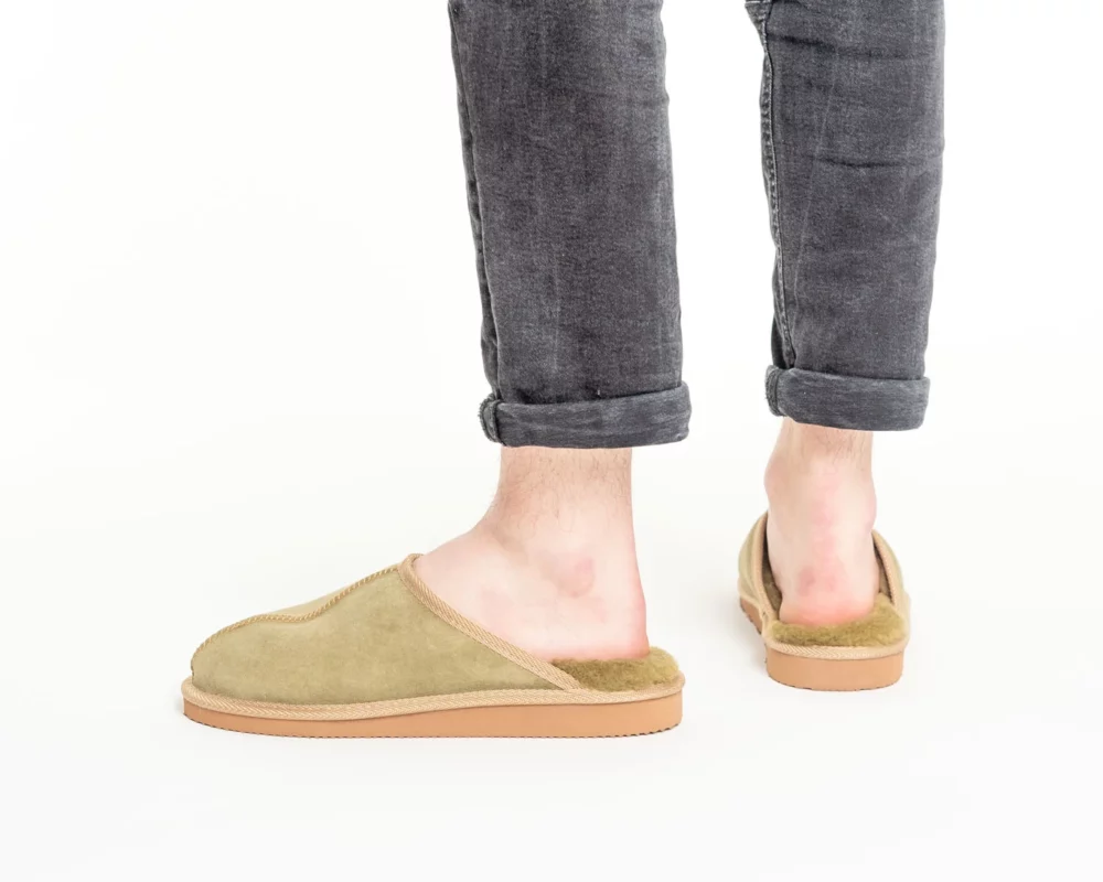 Men’s House Slippers – Olive 3