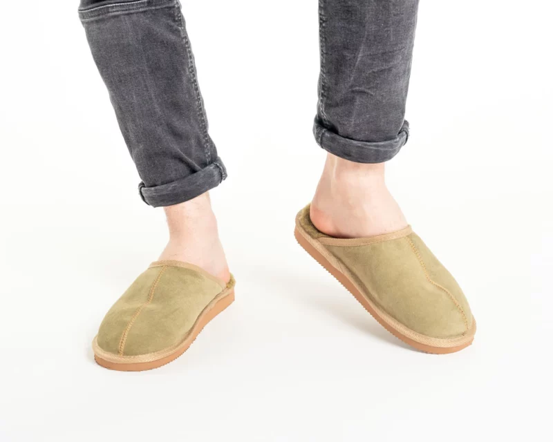 Men’s House Slippers – Olive