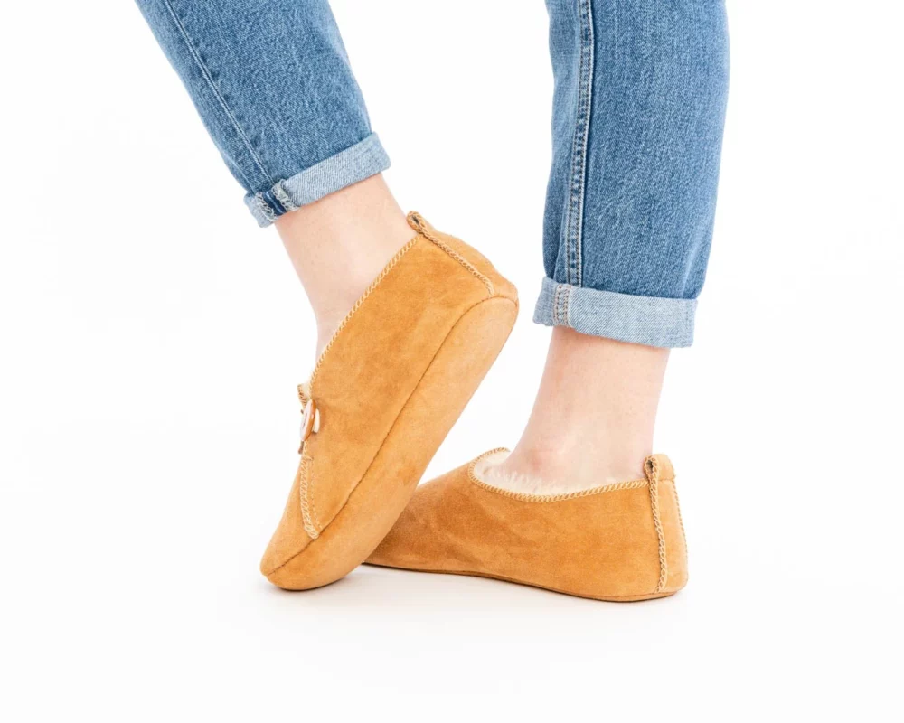 Men’s Leather Slippers – Beige 3