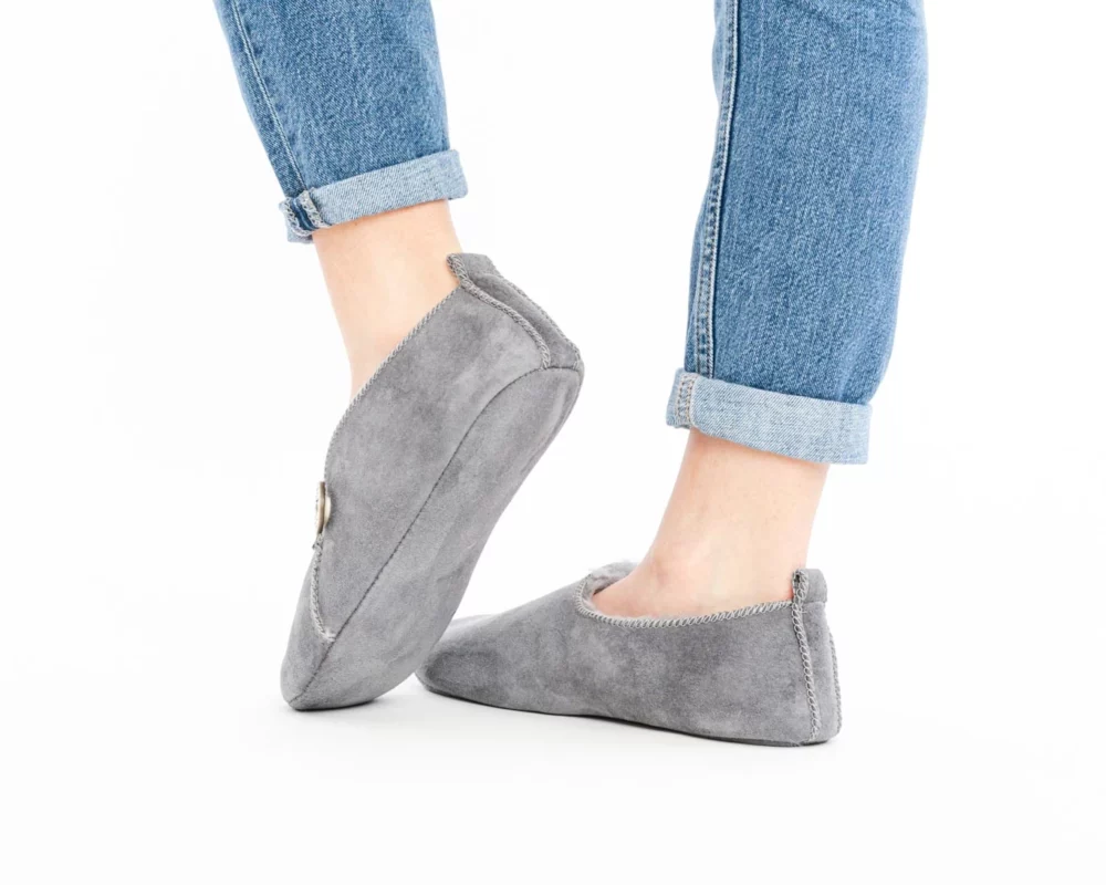 Men’s Leather Slippers – Gray 3