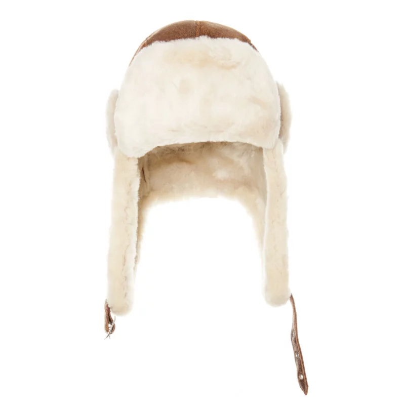 Brown aviator bomber hat 2