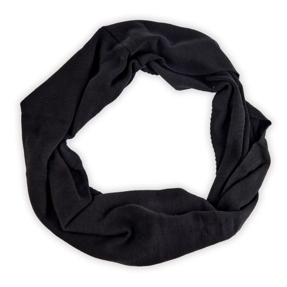 black Wool Beanie and snood set 3