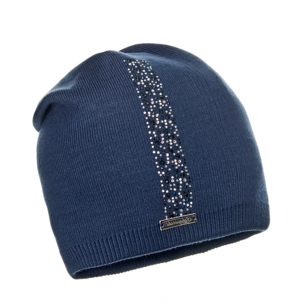 blue wool Beanie and snood set