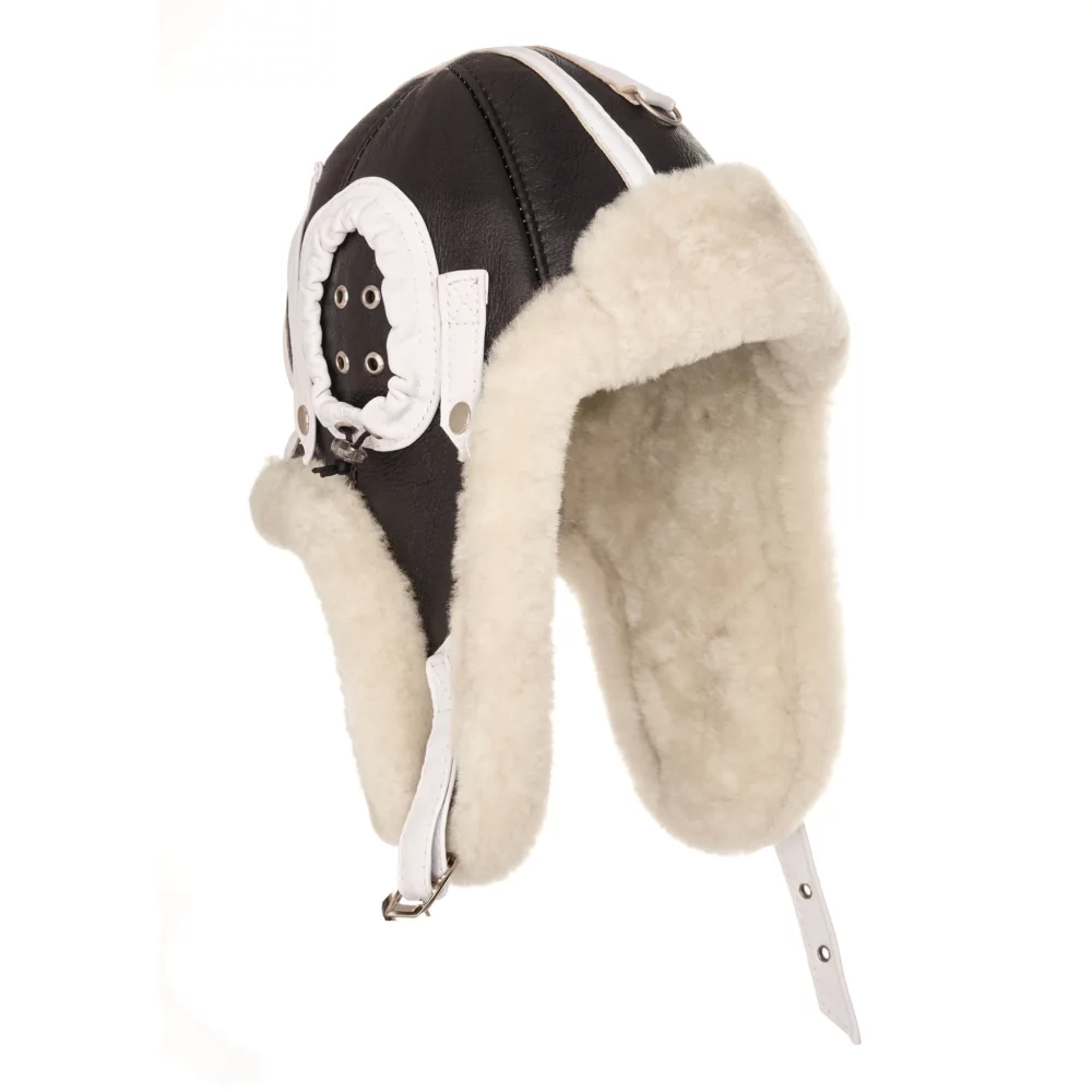 leather aviator bomber hat 2