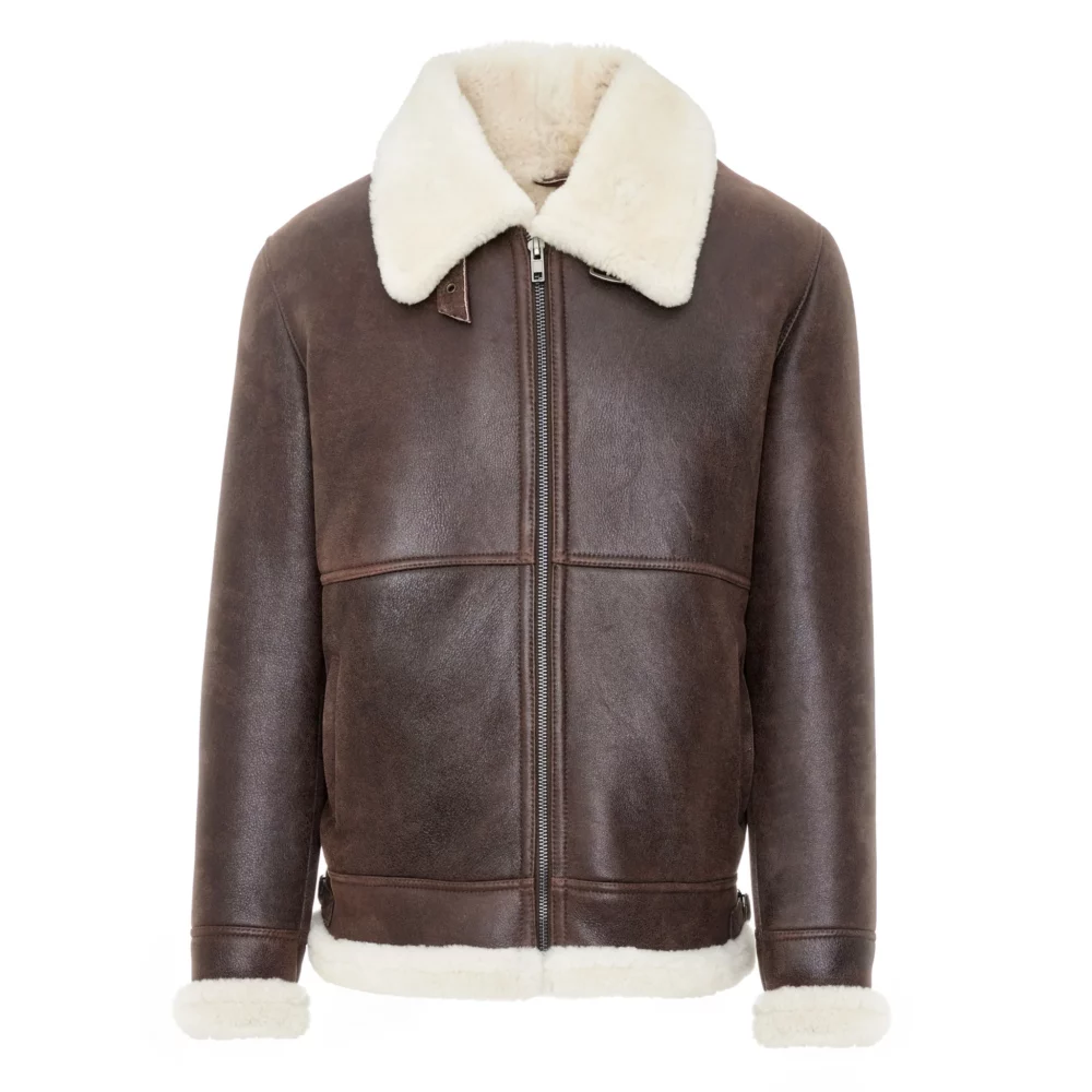 Men's brown Shearling Jacket