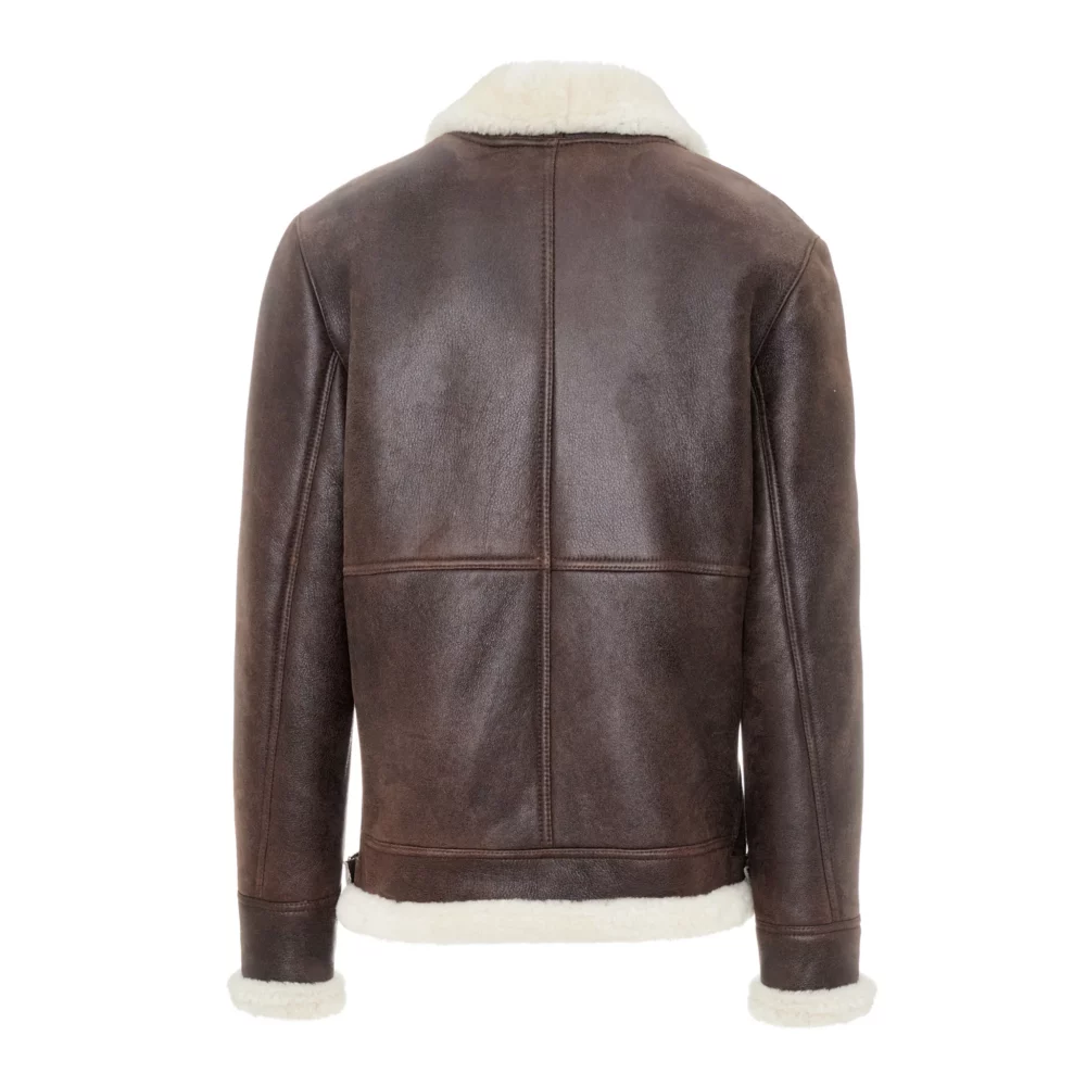 Men's brown Shearling Jacket 2