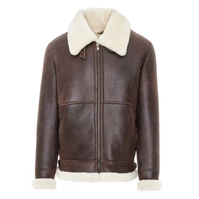 Men's brown Shearling Jacket