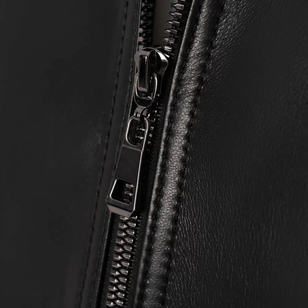 Men's leather black jacket 3