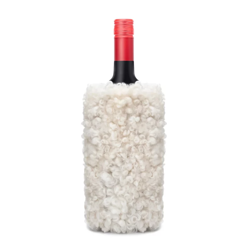 White Sheepskin Wine Cooler