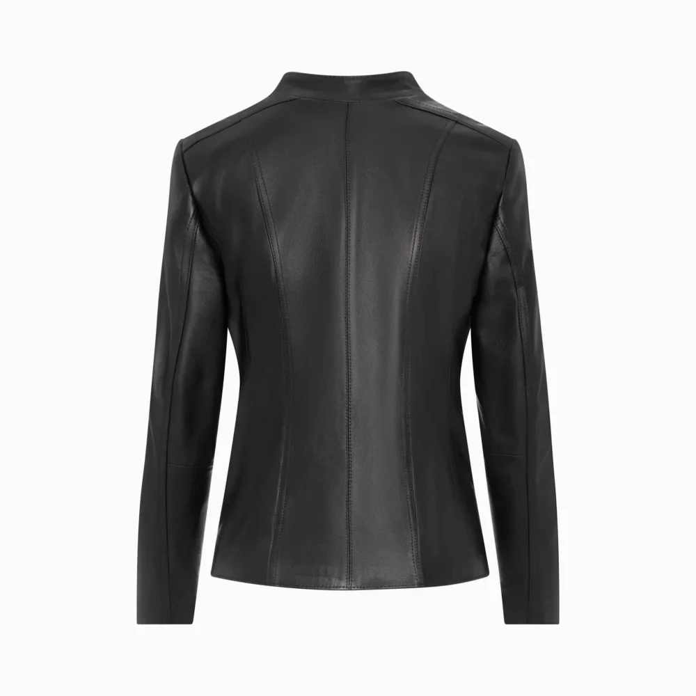 black women's leather jacket - Dora 2