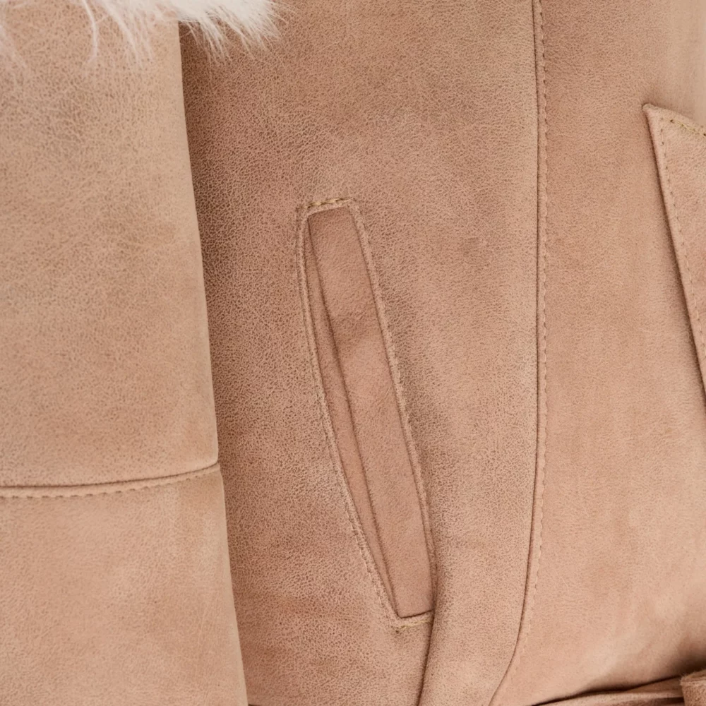 long women's shearling coat - Toscana 3