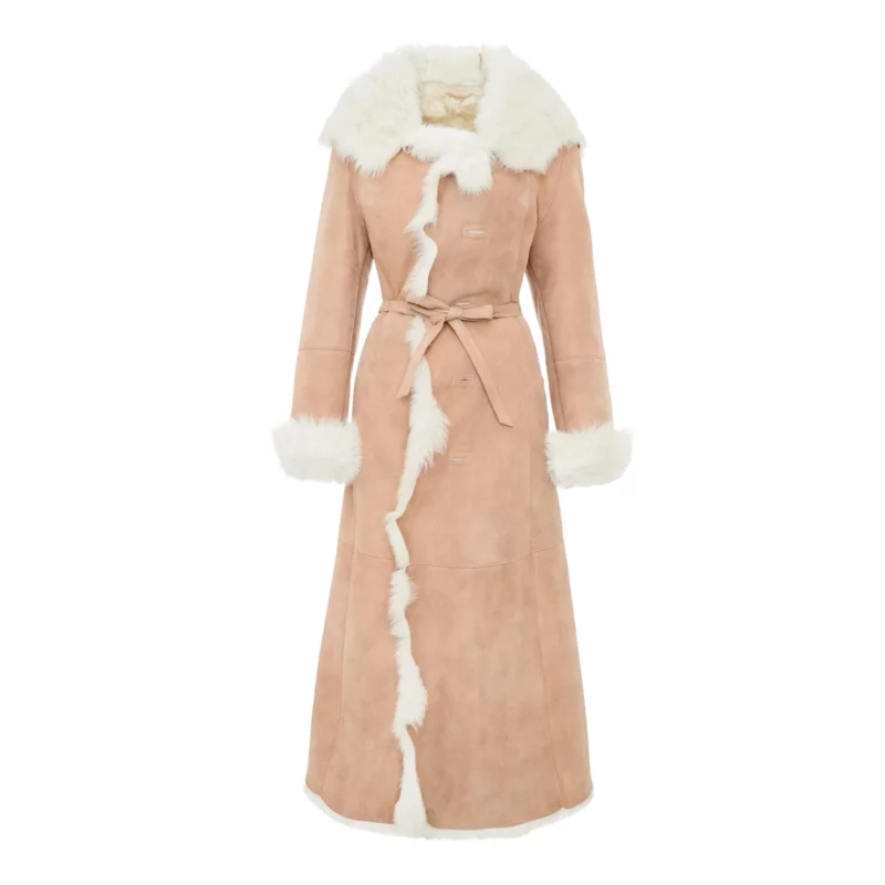 long women's shearling coat - Toscana