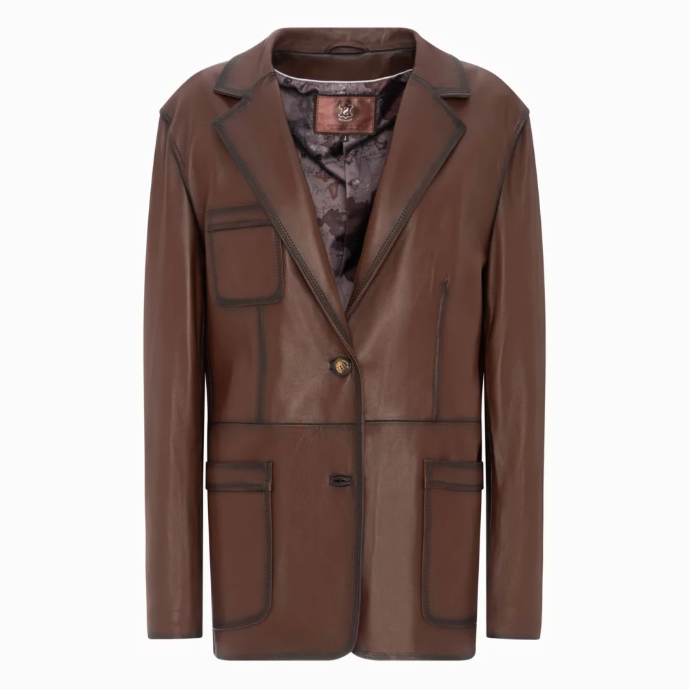 men blazer leather jacket