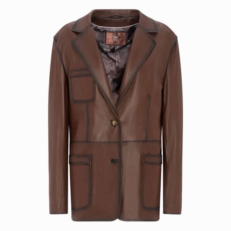 men blazer leather jacket