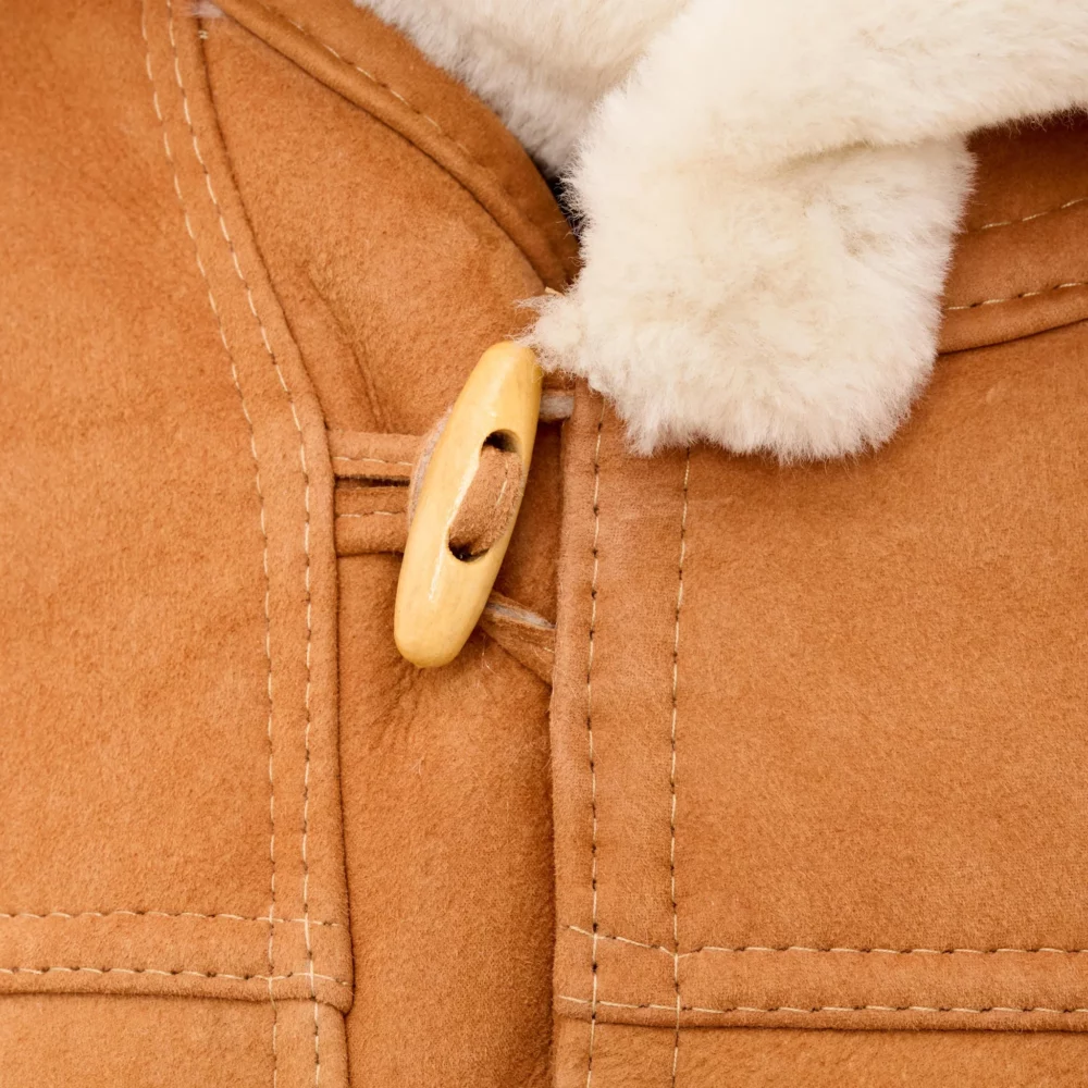 women's beige shearling jacket - Eliza 3