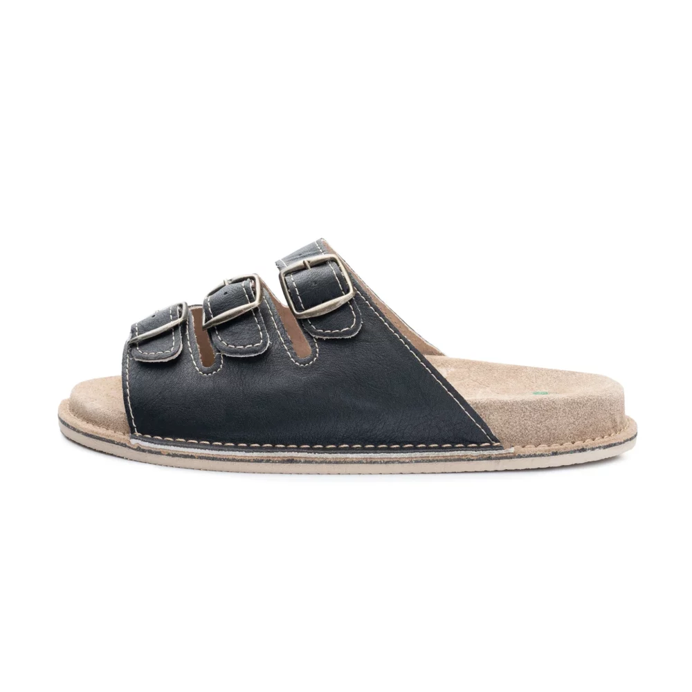 Black Leather Sandals 2